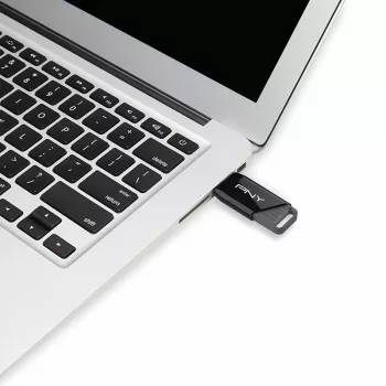 PNY Attaché X, 32 GB, USB Type-A, 3.2 Gen 1 (3.1 Gen 1), 130 MB/s, Dia, negro