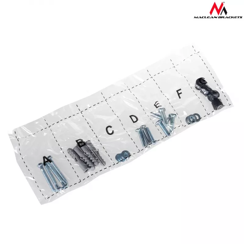 Soporte de pared para TV MACLEAN MC-777 para televisores de 13 inch–42 inch, hasta 35 kg, VESA 75x75–200x200, metal, negro