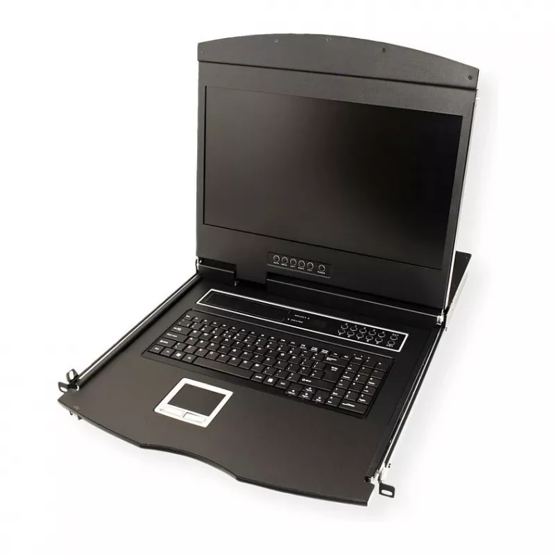 VALUE 26.99.0190 Consola KVM de 19 pulgadas, 8 puertos, USB, distribución del Reino Unido