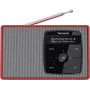 Radio digital DAB+ TECHNISAT Digitradio 2 rojo/plata — receptor DAB+/FM portátil, altavoz integrado