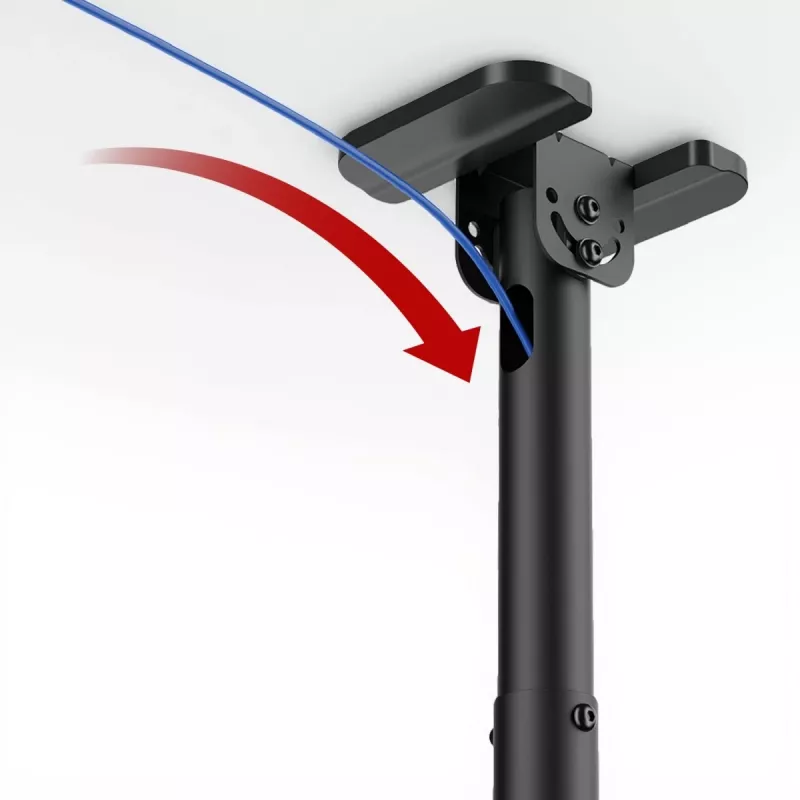 Soporte de TV de techo MACLEAN MC-112B, carga máx. 60 kg, inclinable y orientable