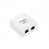 Lanberg OS6-0002-W caja de superficie, 2x RJ45 Cat.6, blanca