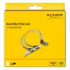 Tarjeta DeLOCK Mini PCIe Full-Size a 2 x Serie RS-232 D-Sub 9 pines