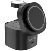Estación de carga inalámbrica 4 en 1 Canyon, 30W máx, tamaño: 70x70x70,3 mm, peso: 414 g, con cargador de 65W y cable de 1 m, negra