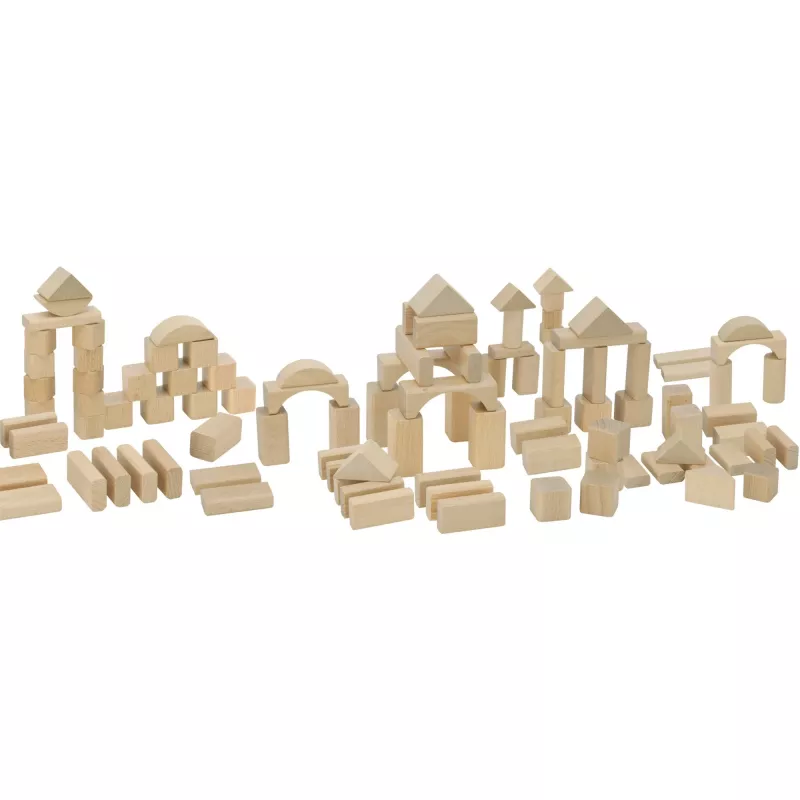 Eichhorn bloques de construcción de madera natural, juguete de construcción