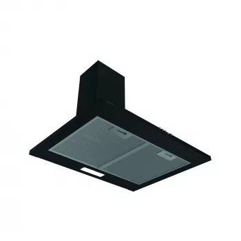 Campana de pared CATA VK 6000 BK, 395 m³/h, salida de aire 150 mm, negra, filtro de aluminio