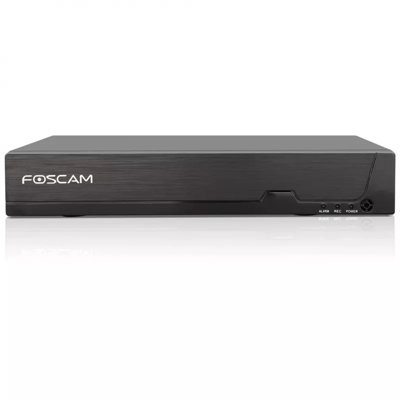 Foscam FN9108HE Grabador de vídeo en red Negro 8 canales, 5MP, PoE, HDMI+VGA