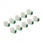 Módulo Keystone DeLOCK 88116 plano verde RJ-45 10 uds.
