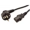 Cable de alimentación ROLINE 19.08.1014 negro 3 m CEE 7/7 conector hembra C13