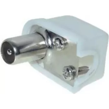 Conector coaxial acodado ShiverPeaks 82020-K — conexión roscada pequeña, adaptador coaxial en ángulo recto