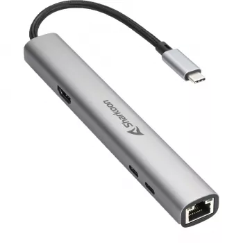 Sharkoon OfficePal Adaptador combo USB-C