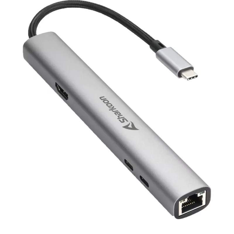 Sharkoon OfficePal Adaptador combo USB-C