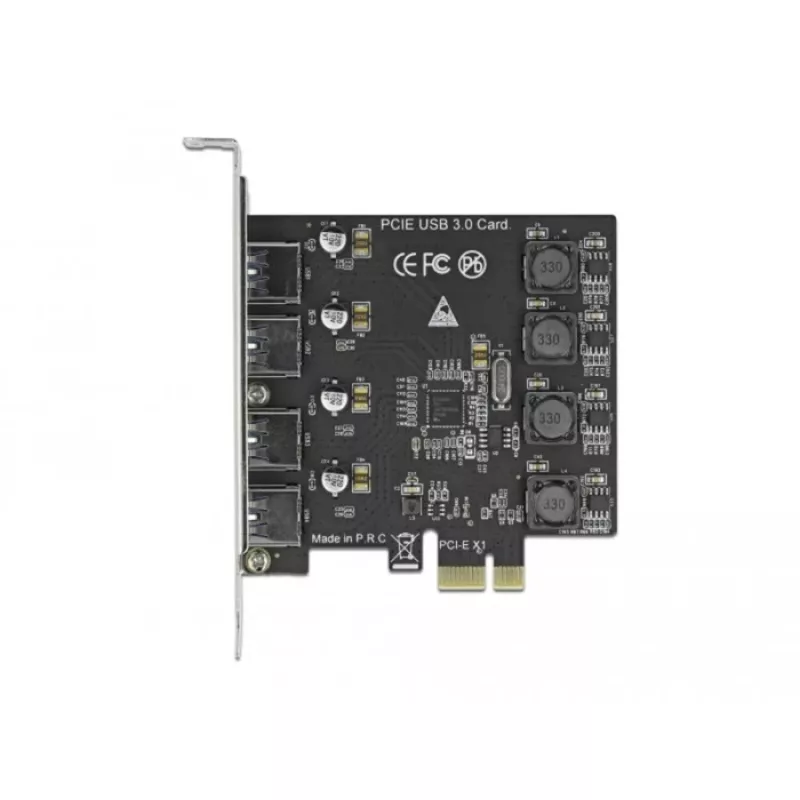 Tarjeta Delock PCI Express x1 a 4 x conector USB Type-A externo SuperSpeed USB