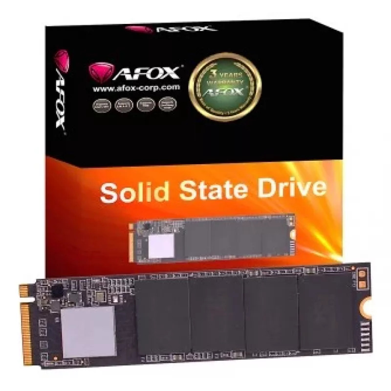 SSD M.2 NVMe AFOX ME300-256GN — 256GB, PCIe 3.0, 2000/1400 MB/s, 3D NAND