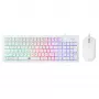 Combo de teclado y ratón Baracuda BGC-012 Orca White – set de teclado y ratón blanco