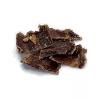 Snack para perros BULT Eko carne de vacuno deshidratada 70 g — snack de vacuno deshidratado monoproteico para perros, proteína 67,2 %, grasa 15,7 %