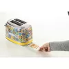Ariete 155 Tostadora Positano, 810 W, 2 rebanadas, 6 niveles de tostado, bandeja recogemigas, función de descongelación, expulsión automática, sin pinzas