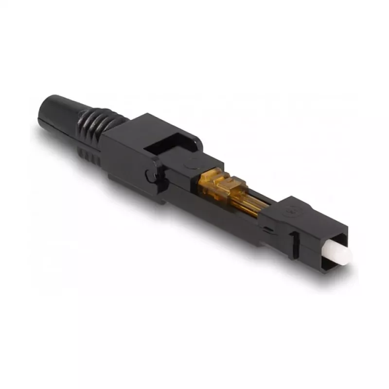 Conector rápido de fibra óptica DeLOCK SC simplex macho UPC para montaje en campo