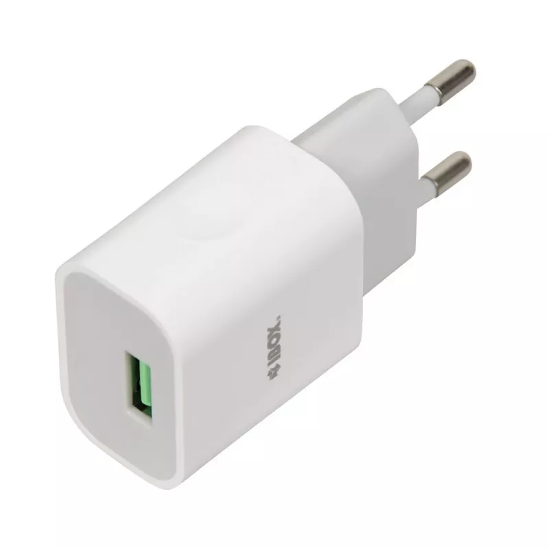 Cargador iBOX C-41 USB 2A, 1 puerto USB, cable microUSB, blanco