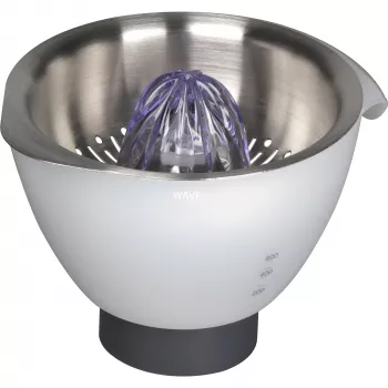 Kenwood AT312 accesorio exprimidor de cítricos – 0,6 L, plata/blanco