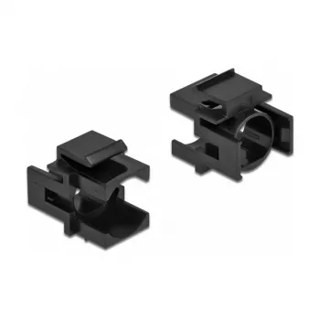 Tapa Keystone DeLOCK 86738 negra 12,5 mm orificio 4 uds.