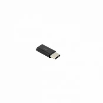 Sbox Micro USB 2.0 H. -> Type-C M. Negro AD.USB-C B