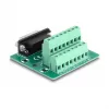 DeLOCK 66909 adaptador de D-Sub macho de 15 pines a bloque de terminales de 16 pines para carril DIN