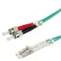 Cable de fibra óptica VALUE 50/125µm OM3, LC/ST, turquesa 0,5m (21.99.8720)