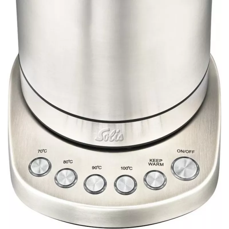 Hervidor de agua eléctrico Solis 1,7 L 2200 W acero inoxidable