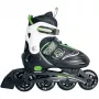 Patines en línea infantiles ajustables talla 29-32, verde/negro