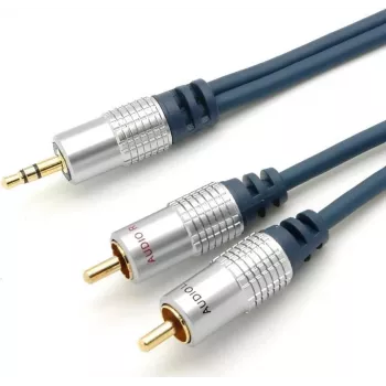 Cable de audio ShiverPeaks 30833MHQ, 2 RCA a jack estéreo de 3,5 mm, longitud 3,0 m