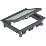 OBO Bettermann Insertos portaequipos GES6-2U10T 9011 negro grafito (7405322)