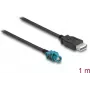 Cable Delock HSD Z hembra a USB 2.0 Type-A hembra 1 m