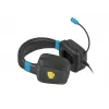 Auriculares gaming con cable Fury NFU-1584 con micrófono de diadema, circumaurales, 98 dB, 15–25000 Hz, cable de 2 m, USB y 3,5 mm, azul