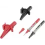 VOLTCRAFT set de pinzas de cocodrilo conector hembra 4 mm CAT III 1000 V, CAT IV 600 V set de 6 MSS-103 (VC-8097030)