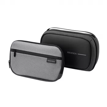 Neceser XDDESIGN First-Class All-in-One Travel Organiser P706.3401, negro, cremallera, bolsa deluxe