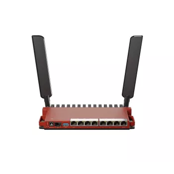 Router inalámbrico Mikrotik L009UiGS-2HaxD-IN Gigabit Ethernet banda única (2,4 GHz) rojo