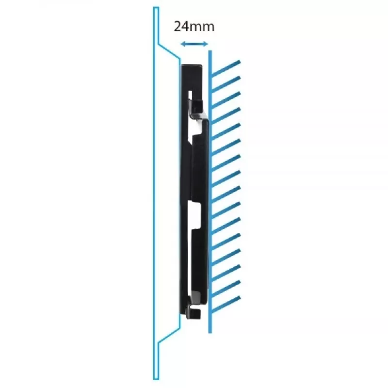 Soporte de pared para TV Esperanza PERSES para pantallas de 35,6–127 cm (14 inch–50 inch), VESA 75x75–200x200, máx. 25 kg, negro