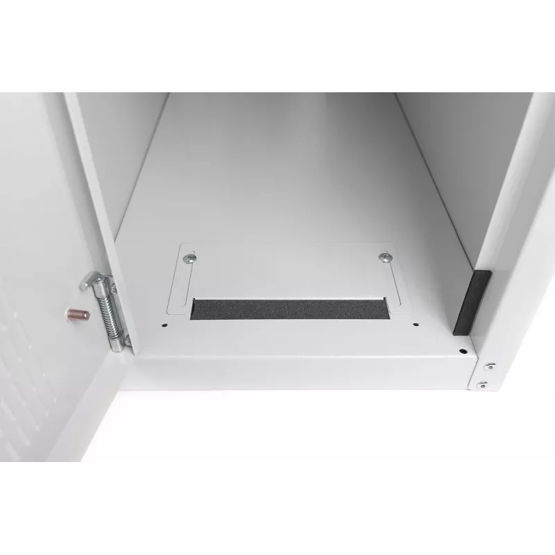 Digitus Caja de ordenador con puerta de cristal, con ruedas, con cerradura, con ranuras de ventilación