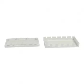 Synergy21 Keystone, soporte de módulos, patch panel para 6x módulos TP, montaje en superficie, blanco (ABS)
