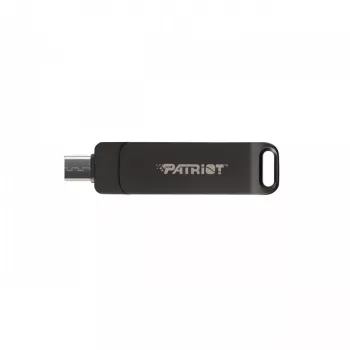 Memoria USB PATRIOT Rage R550 64GB 100 MB/S USB A+C diseño giratorio (PE64GR550DSAD) negra