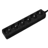 Regleta de enchufes LogiLink LPS238B 1,5 m 6 tomas AC interiores negra