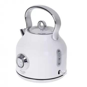 Hervidor eléctrico Adler 1,7 l 2200 W blanco metálico