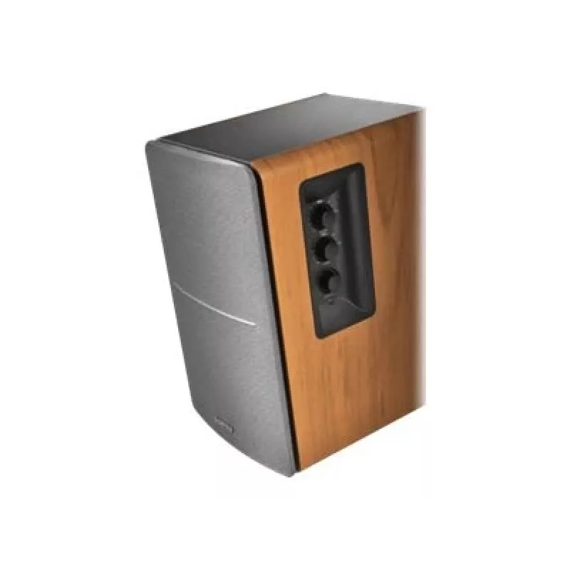 Edifier R1280T Sistema de altavoces activos para estantería con mando a distancia y doble entrada RCA - Brown Wood