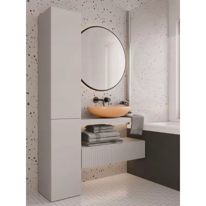 Armario de baño alto con cesta Top E Shop NEL IV Kaszmir