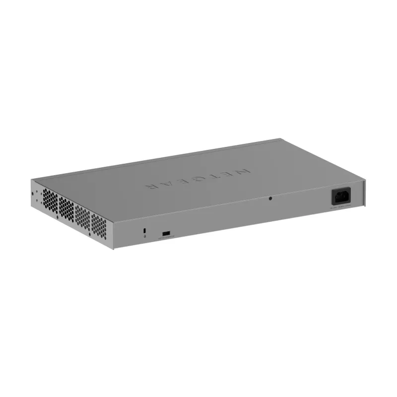 Switch Gigabit Ethernet gestionado Netgear GS752TX, 48x RJ-45 10/100/1000, soporte 10G, rack 1U, gris