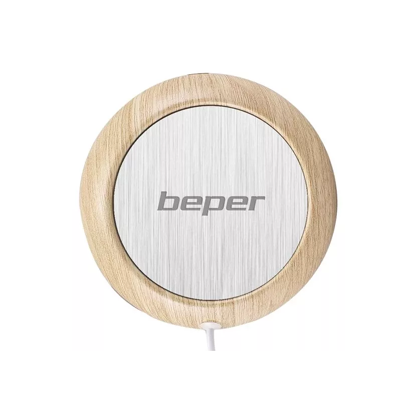 Calientatazas Beper P201UTP003 Silver Wood