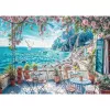 Schmidt Spiele Terrazas junto al mar, puzzle de 1000 piezas, escena paisajística marina