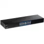 TRENDnet TEG S17 - Switch - 16 x 10/100/1000 - montaje en rack