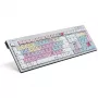 Teclado Logickeyboard Avid Pro Tools QWERTZ alemán negro plateado